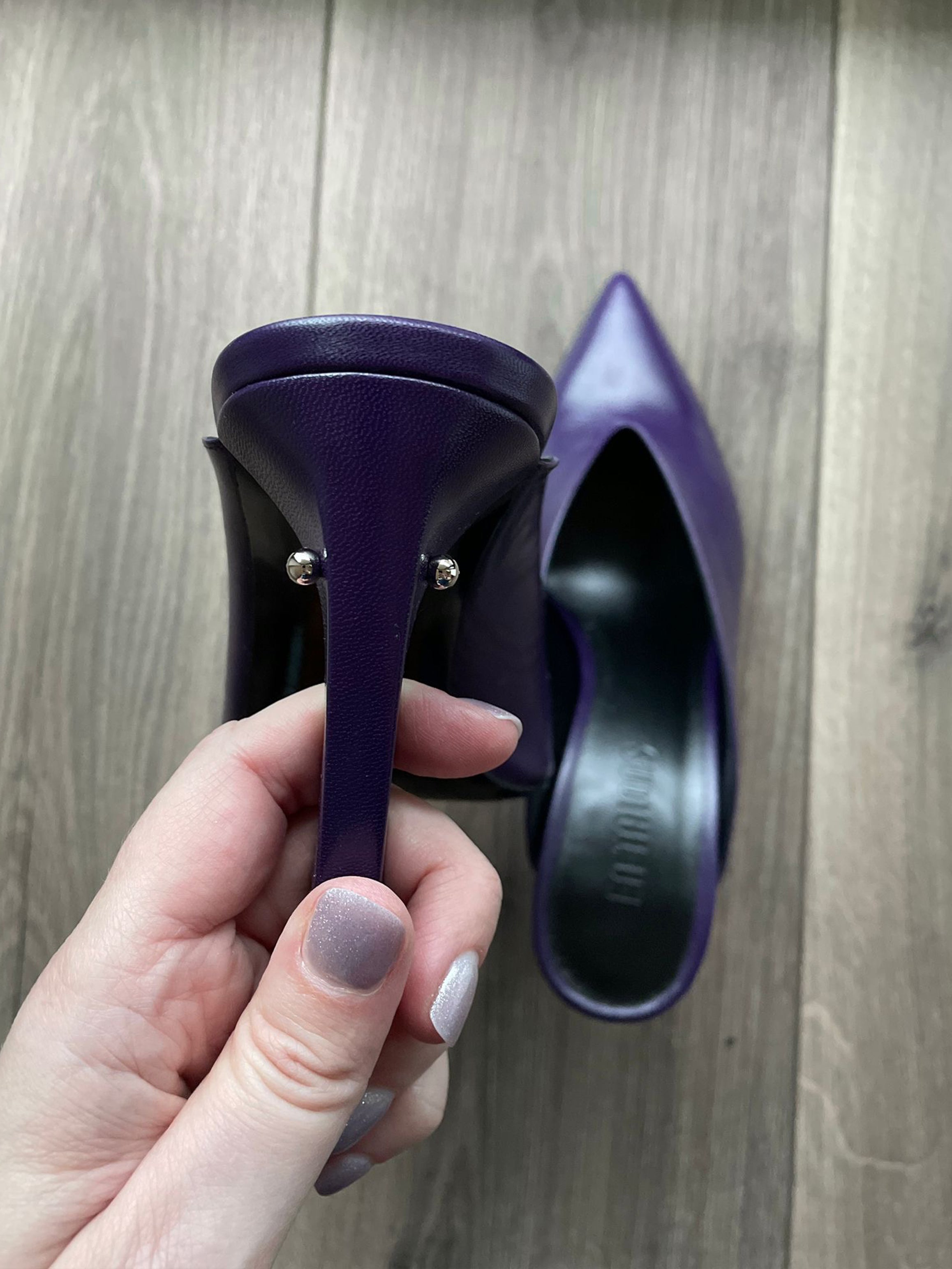 Blixa Black Alligatore Mule | Made in Italy | En Talons
