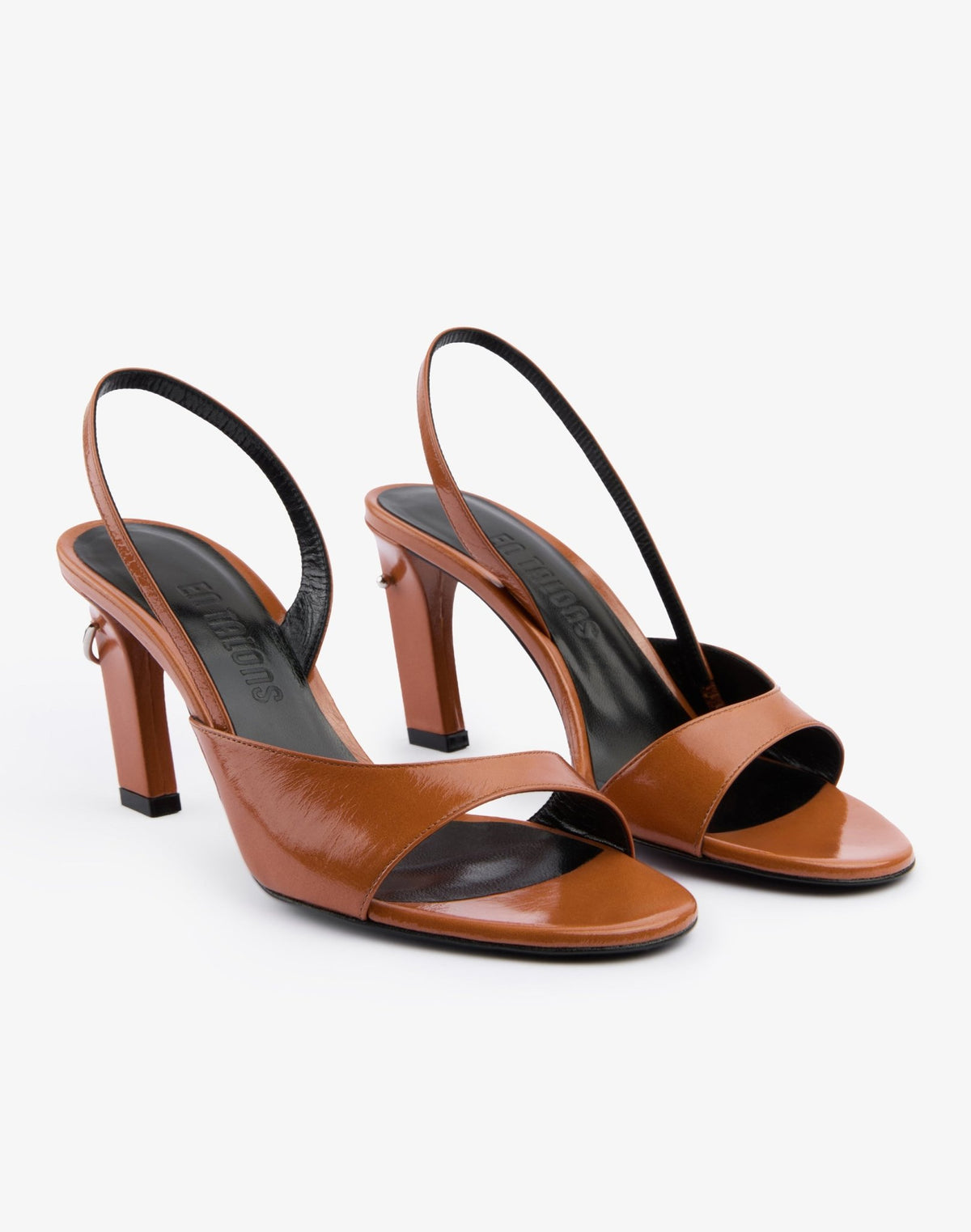 Blondy Sandal in Whisky Glazed Leather - En Talons