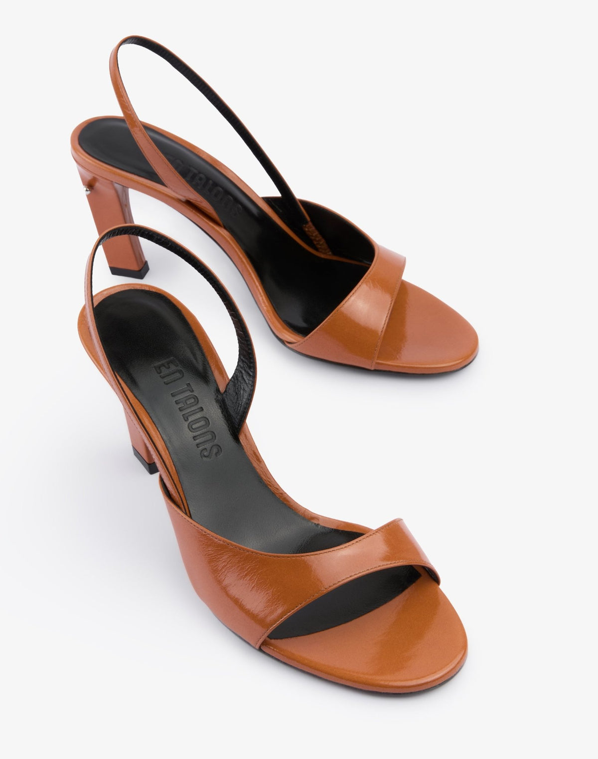 Blondy Sandal in Whisky Glazed Leather - En Talons