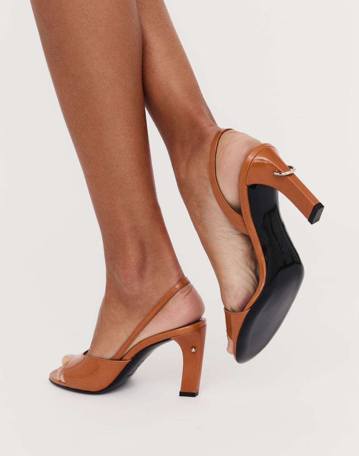 Blondy Sandal in Whisky Glazed Leather - En Talons